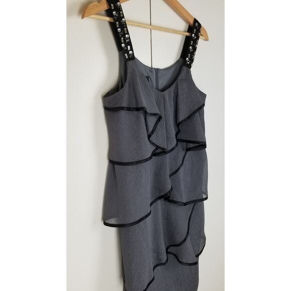 NWT A. Byer Ruffle Shift Midi Dress | M - Picture 3 of 14